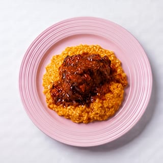 Ossobuco con Risotto Zafferano
